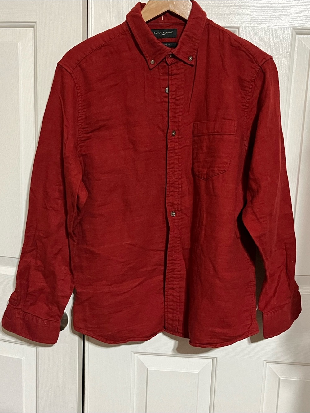 Banana Republic Men’s Red Button-Down Shirt
17-06